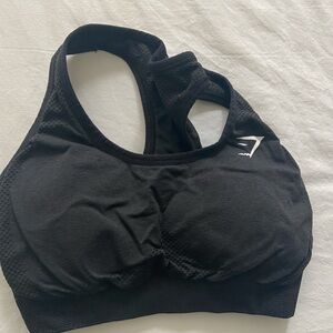 Gymshark sport bra black medium like new